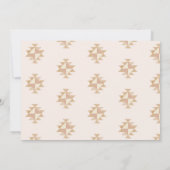 Boho Wedding Save the Date Invitation Kaart (Achterkant)