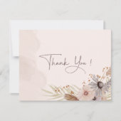 Boho Wedding Thank You Card Bedankkaart (Voorkant)