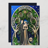 Boho Wedding Uitnodiging (Voorkant / Achterkant)