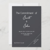 Boho Wedding Uitnodiging (Achterkant)