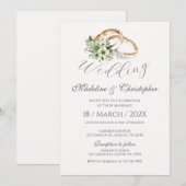 Boho Wedding Uitnodiging (Voorkant / Achterkant)