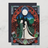 Boho Wedding Uitnodiging (Voorkant / Achterkant)