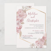 Boho Wedding Uitnodiging (Voorkant / Achterkant)
