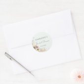 BOHO WEDDING VRIJGEZELLENFEEST RONDE STICKER (Envelop)