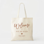 Boho Wedding Welcome Bag Destination Tote Bag (Voorkant)