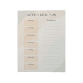 Boho Weekly Meal Plan Notitieblok (Gedraaid)