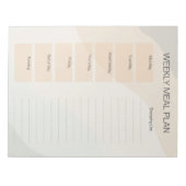 Boho Weekly Meal Plan Notitieblok (Voorkant)