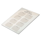 Boho Weekly Meal Plan Notitieblok (Schuin)