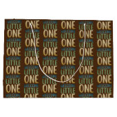 Boho "Welcome Little One" Baby shower Groot Cadeauzakje (Achterkant)