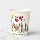 Boho Westelijke Woestijn | Bruidsuitnodiging Papieren Bekers (Achterkant)