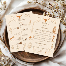 Boho Western Cowboy Illustration Events Tijdlijn Programma