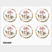 Boho Western Desert | Bruidsfeestje Ronde Sticker (Vel)
