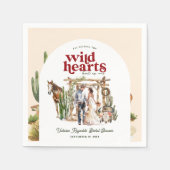 Boho Western Desert | Bruidsfeestje Servet (Voorkant)