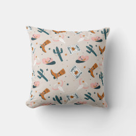 Boho Western Kerstmis - Beige Kussen