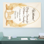 Boho Western Rocking Horse Baby shower Welkom Spandoek (Beurs)