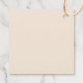 Boho Western Zadel Cowboy Bruiloftsfeest Bedankjes Labels (Achterkant)