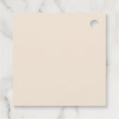 Boho Westerne Cowboy Illustratie Trouwen Bedankjes Labels (Achterkant)