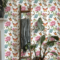 Boho Westerse Bloem Koeschedel Vlinders