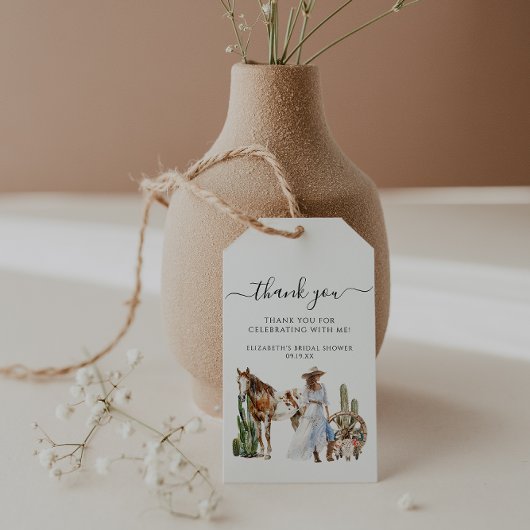 Boho Westerse Bruidsdouche | Dank je Cadeaulabel