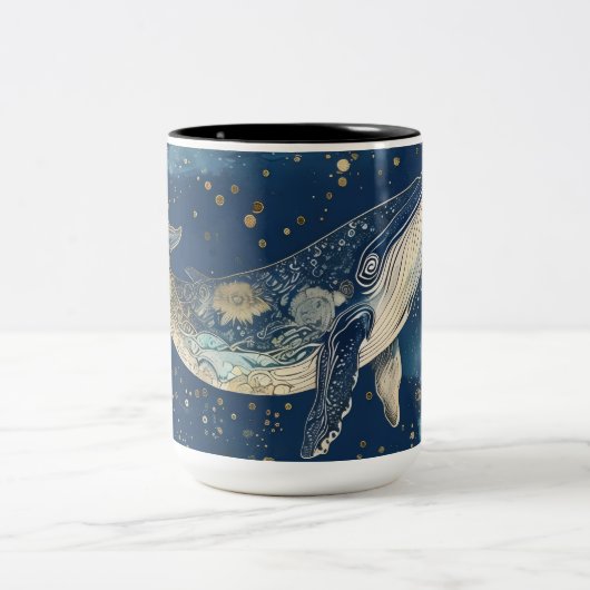 Boho Whale Mandala Mug (Centre)