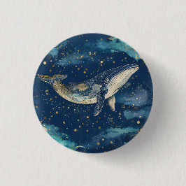 Boho Whale Mandala Ronde Button 3,2 Cm