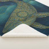Boho Whale Mandala Sherpa Deken (3/4)