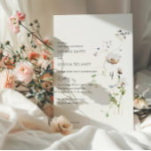 Boho Whimsical Floral Faire-part de mariage - Élég