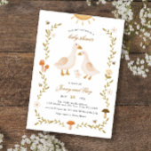 Boho Whimsical Goose Baby shower Kaart