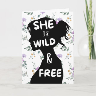 Boho Whimsical Greeting Card Kaart