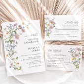 Boho Whimsical Wildflower Bruiloft Tafelnummer