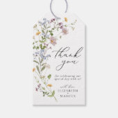 Boho Whimsical Wildflower Meadow Wedding Favoriet Cadeaulabel (Voorkant)