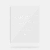 Boho White Clear Memorial Souhaite Que Vous Étiez (Recto)