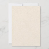 Boho White Ivory Coquette Rozen bruiloft Kaart (Achterkant)