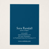 Boho White Mandala Dark Turquoise Écran d'oreille (Dos)