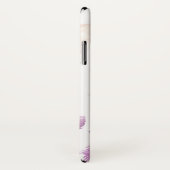 *~* Boho White Pastel Lavender Feather Polka Dots Case-Mate iPhone Case (Achterkant / rechts)