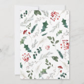 Boho White Red 2 Photo Arche de Noël Carte (Dos)