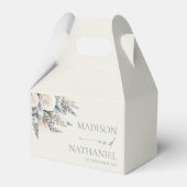 Boho White Rose Bloemen Tuin Tuin Huwelijk Bedankdoosjes (Achterkant)