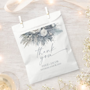 Boho White Rose Bloemen Tuin Tuin Huwelijk Bedankzakje