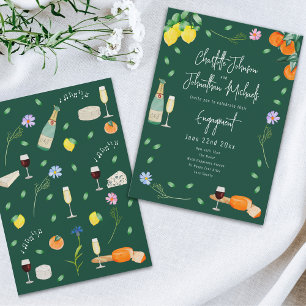 Boho Wijn en Kaas Verlovingspartij Kaart