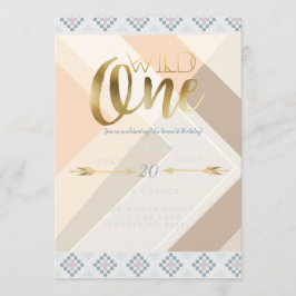 Boho Wild One | Eerste verjaardag Kaart