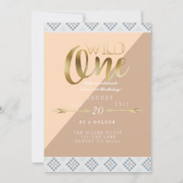 Boho Wild One | Eerste verjaardag Kaart