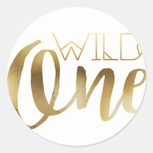 Boho Wild One Eerste verjaardag Ronde Sticker