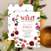 Boho Wild & Onederful Meisje 1e Verjaardag Kaart