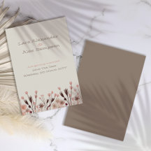 Boho-wildbloem Bewaar de datum-kaart