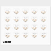 Boho Wildbloemen Beige bruiloft gunst Stickers (Vel)
