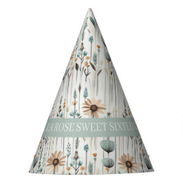 Boho Wildbloemen Feesthoedjes