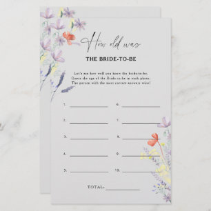 Boho Wildbloemen Hoe oud was de bruid om mee te sp