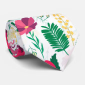 Boho Wildbloemen Meadow Floral Design Stropdas (Opgerold)