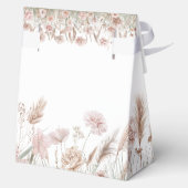 Boho Wilde Bloem Baby Shower Bedankdoosjes (Achterkant)