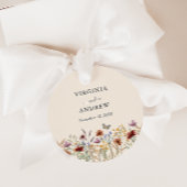 Boho Wilde Bloem Bedankjes Labels